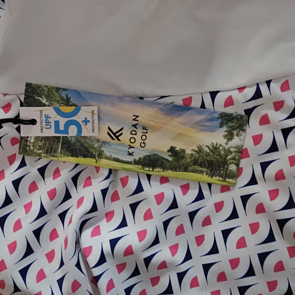 Kyodan Golf Pink and Blue Patterned Skort